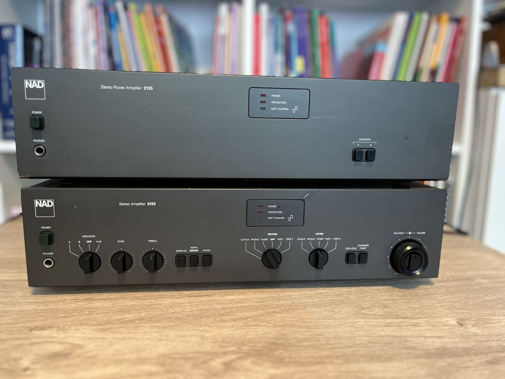 Nad 3155, 2155, dual mono 2 x 125W, wzmacniacz, końcowka mocy