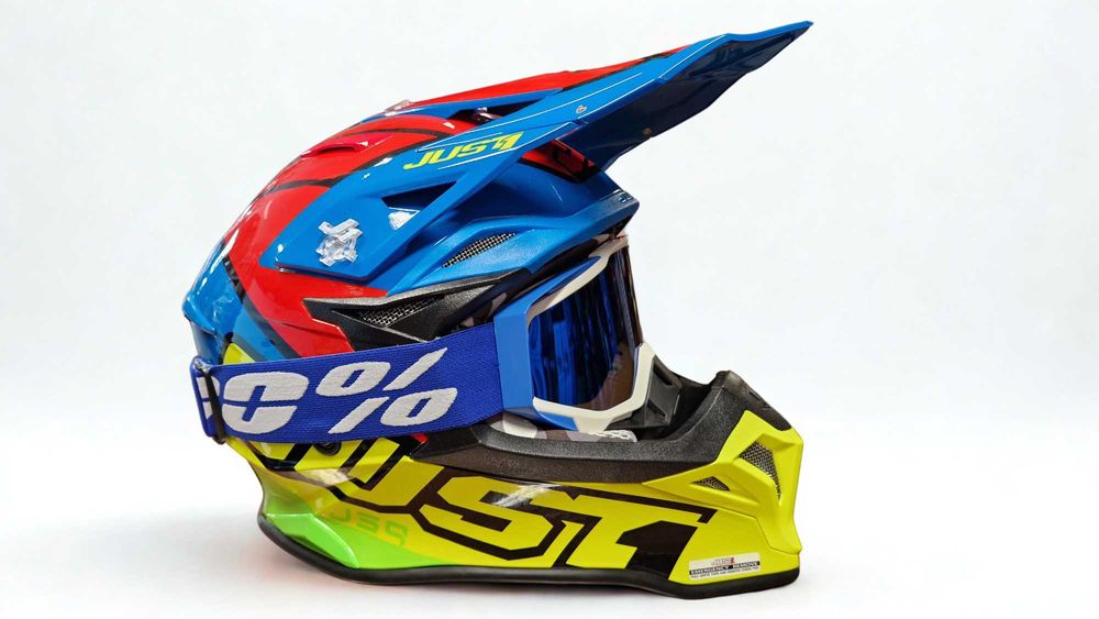 Kask Motocyklowy Cross Quad z Homologacją ROZMIAR M L XL GOGLE GRATIS