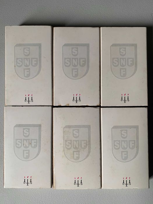 Conjunto de 6 Caixas de Fósforos Antigas - Moda Século XIX