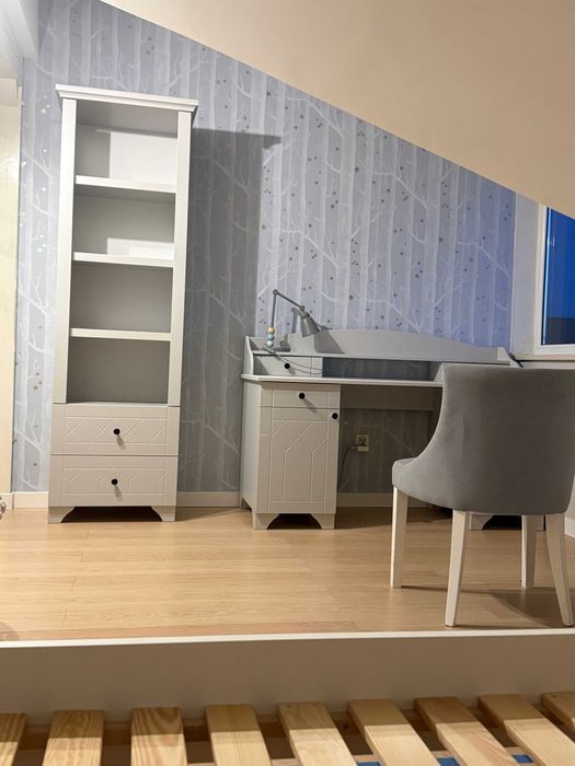 Piękne używane meble dla dziewczynki WHITE i GREY ROYAL z "MEBLIKa"