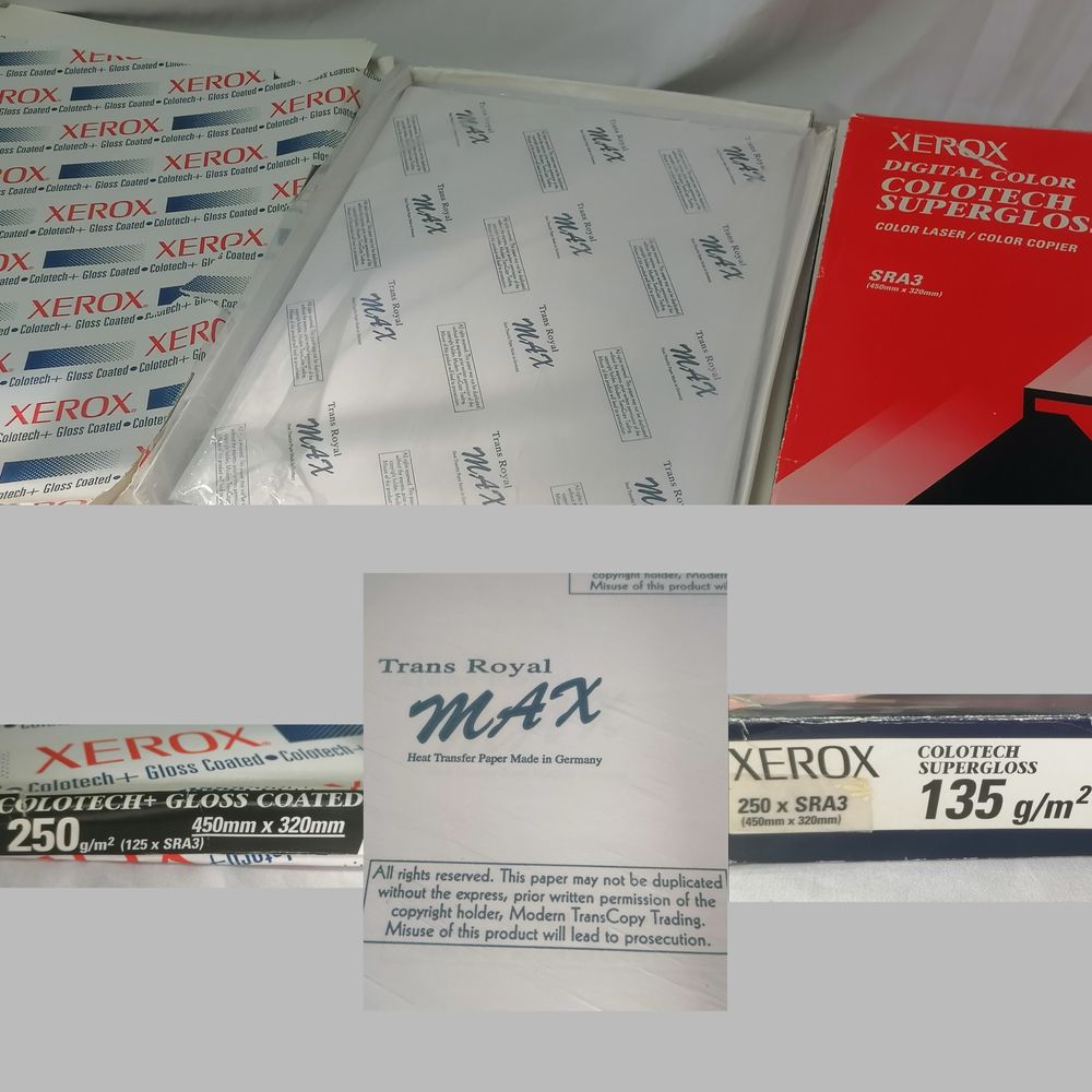 Lote Material Xerox Transfer’s Papel Kraft Impresma A1/A2/A3