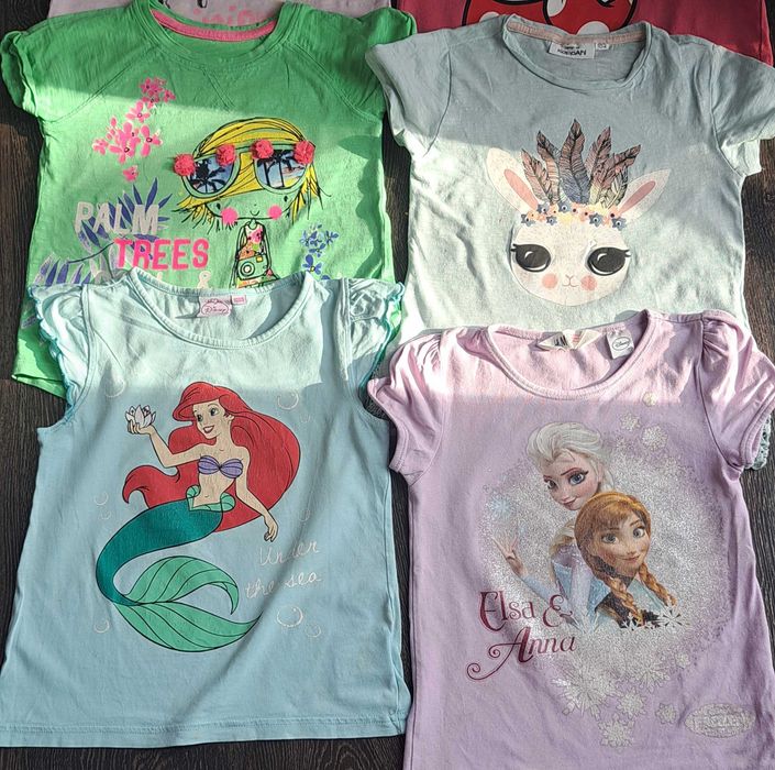 Футболочки, шорти, плаття для дівчинки 4-6р. NEXT,ZARA,H&M,GEORGE,Стіч