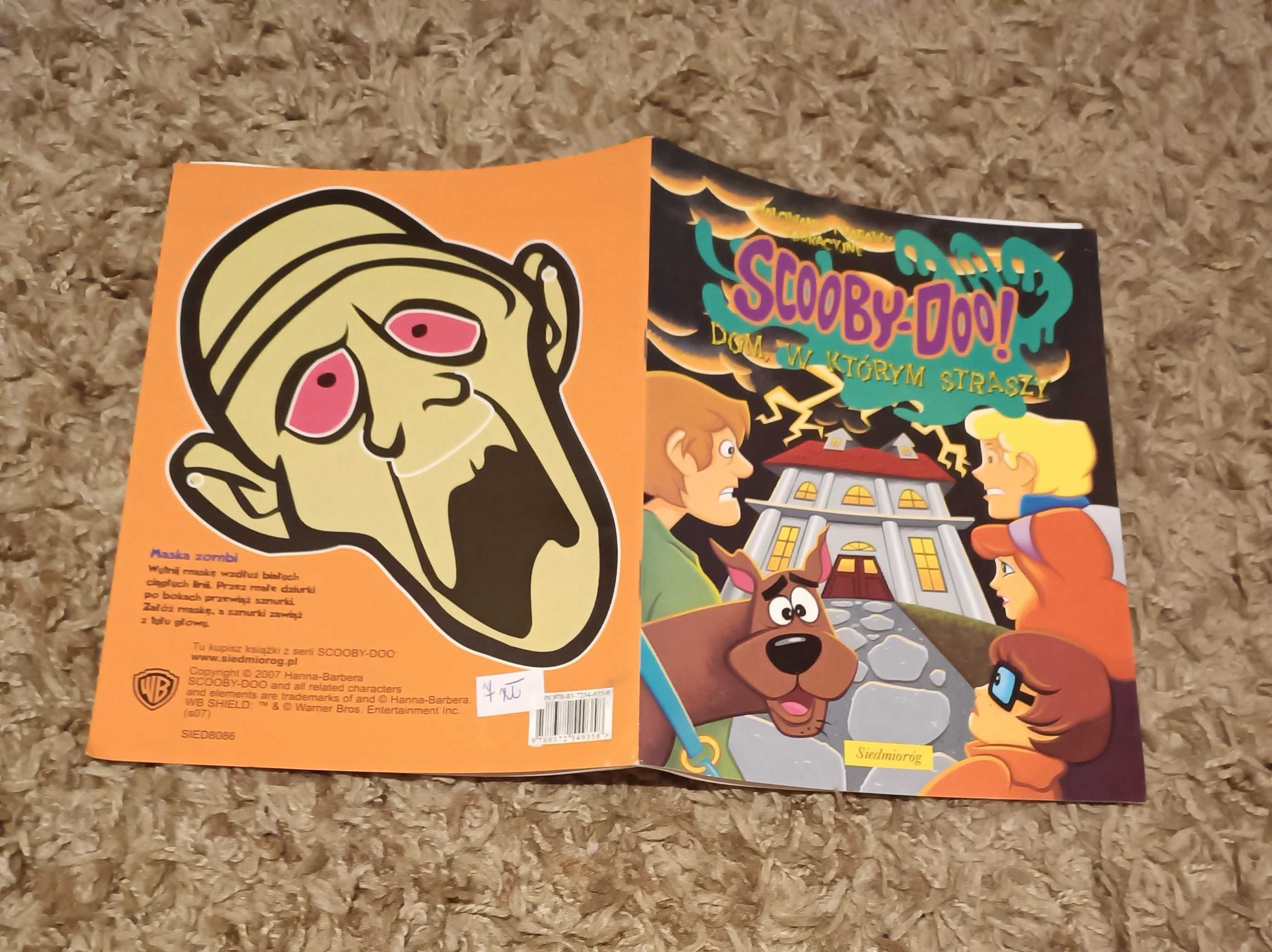 Scooby-Doo! malowanka i zabawy edukacyjne + MASKA