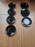 talerze czarne ceramiczne