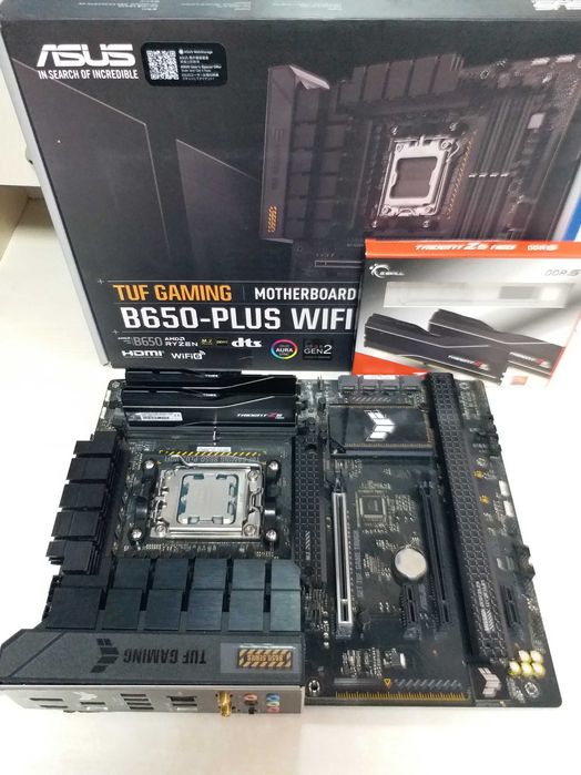 Asus TUF B650-PLUS WIFI+AMD Ryzen 5 9600X+DDR5 32Gb (2x16Gb) 6000MHz