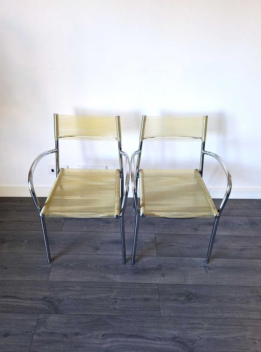 Cadeiras de braços "Spaghetti" 70/80s.  Vintage Armchairs