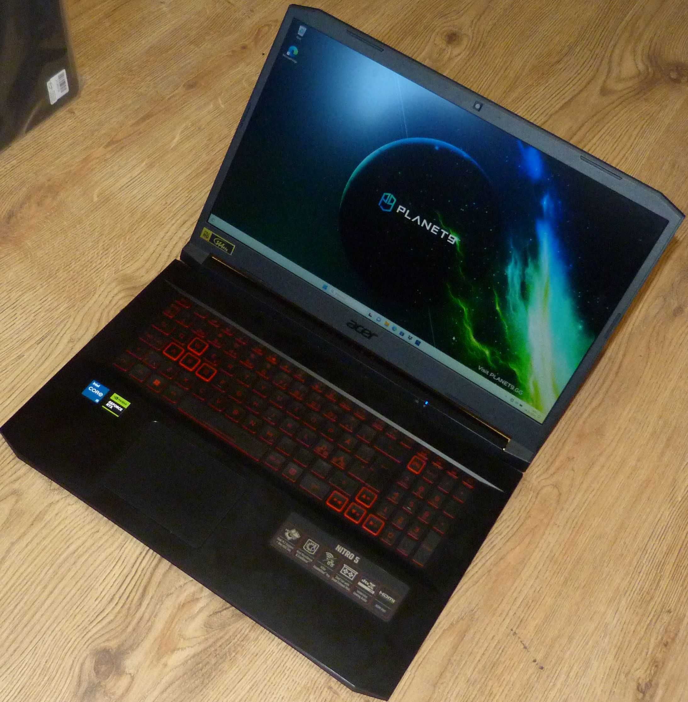 Półroczny Acer Nitro 17" RTX - Lapserwis Elbląg