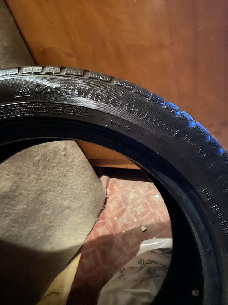 2 x continental 245/45 r18/18 runflat