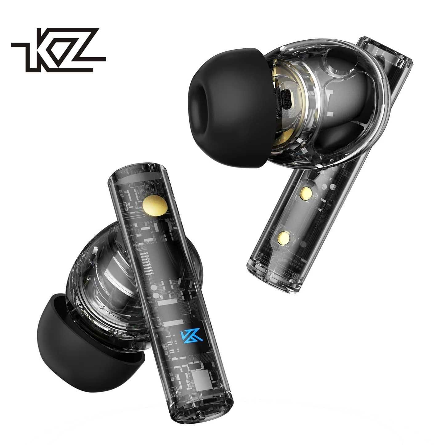 ⇒ KZ Carol - беспроводные наушники с BT5.3, Hybrid ANC, 6 micro, 7+42ч