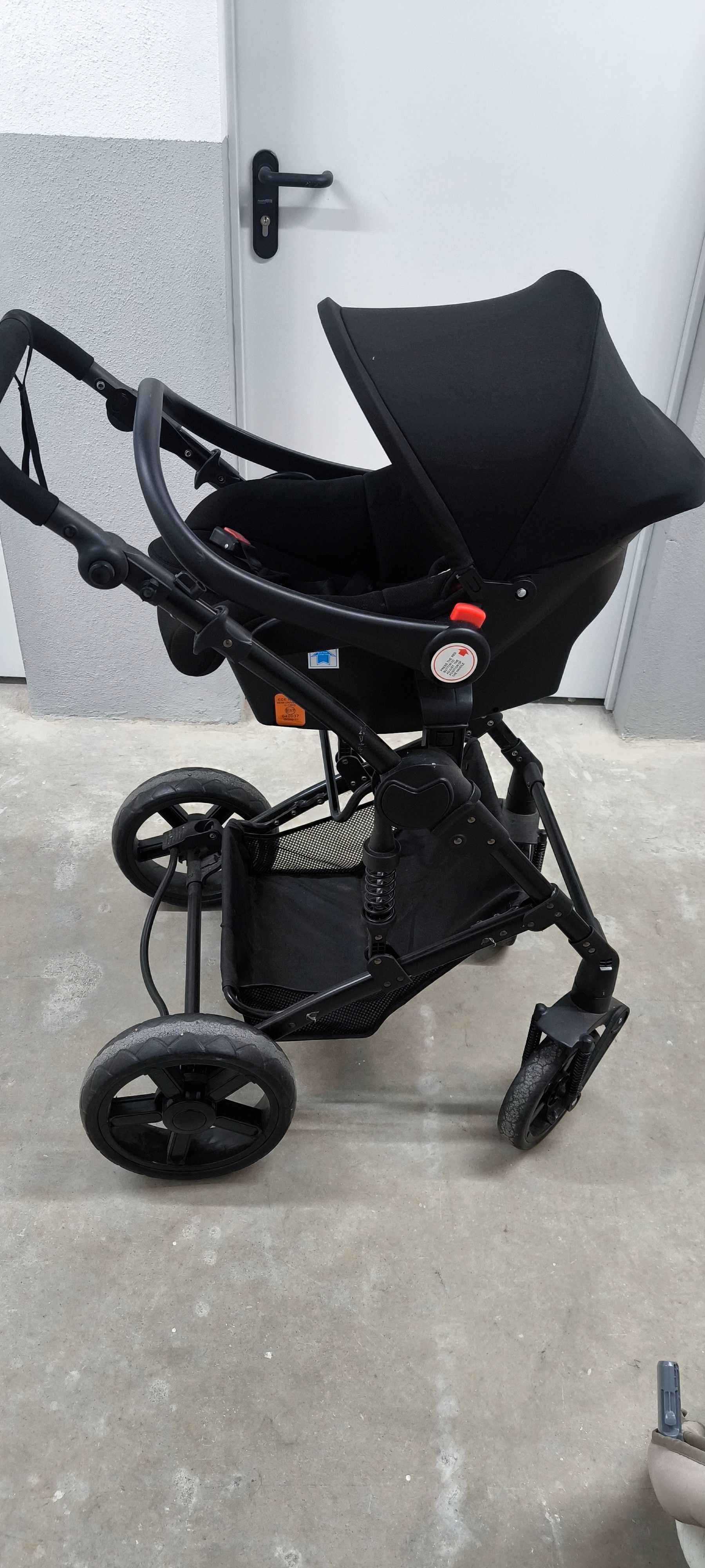 Carrinho bebê + Next to me + cadeira cybex auto + Nana