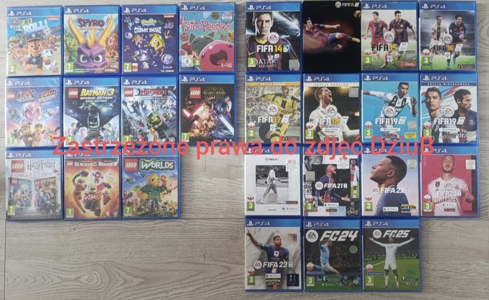 Gra Gry PS4 / PS5 Różne Opis - dla dzieci , strzelanki , sportowe itp.