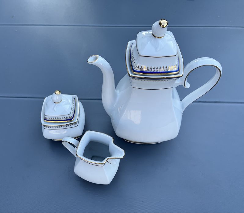 Dzbanek, mlecznik, cukiernica porcelana Bavaria - prezent na święta