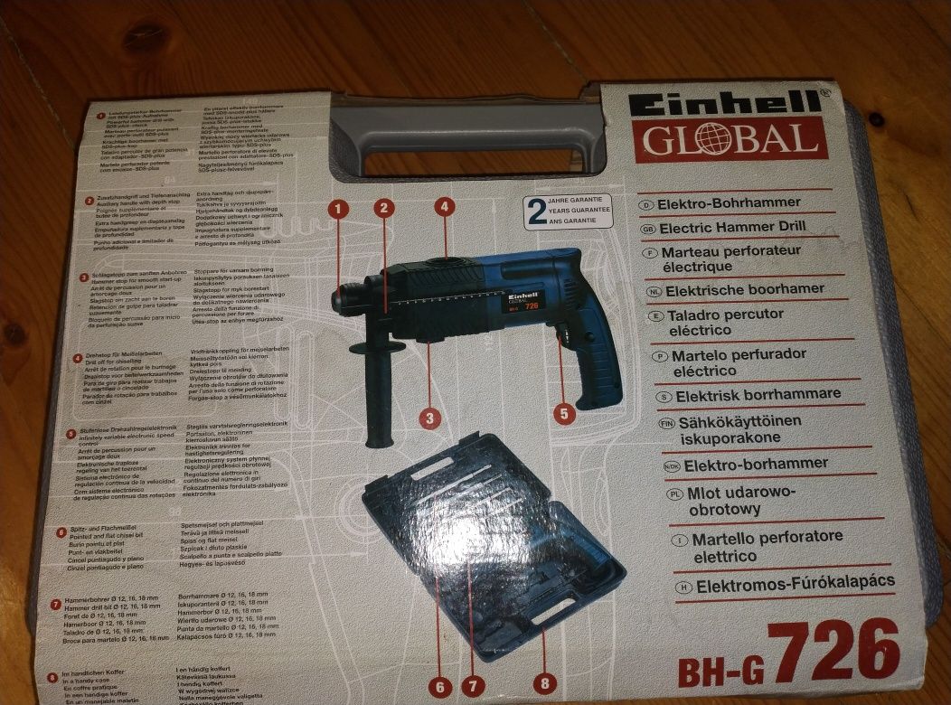 Перфератор Einhell Global BH-G 726