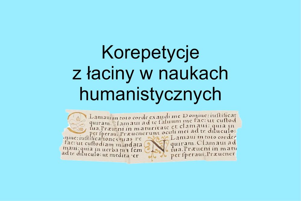 Korepetycje z łaciny w naukach humanistycznych (łacina)