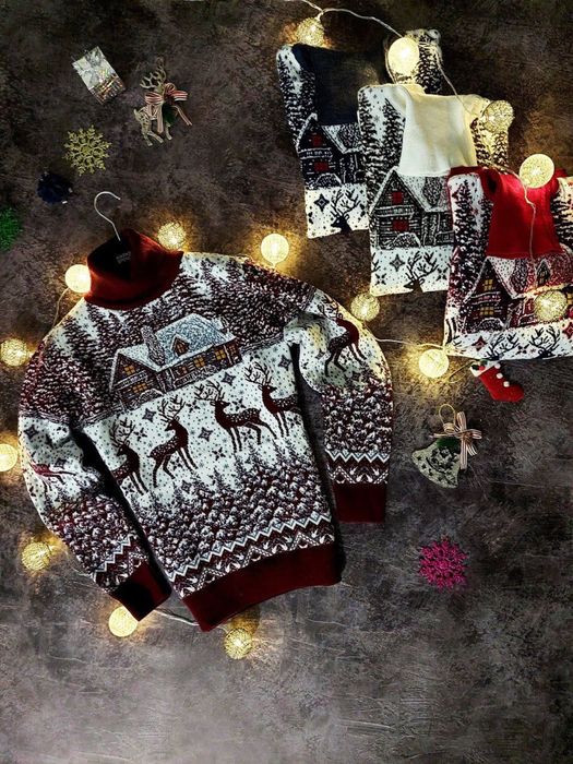 Новорічний светр|Різдвяні светри|Різдвяний світер|Парні светри