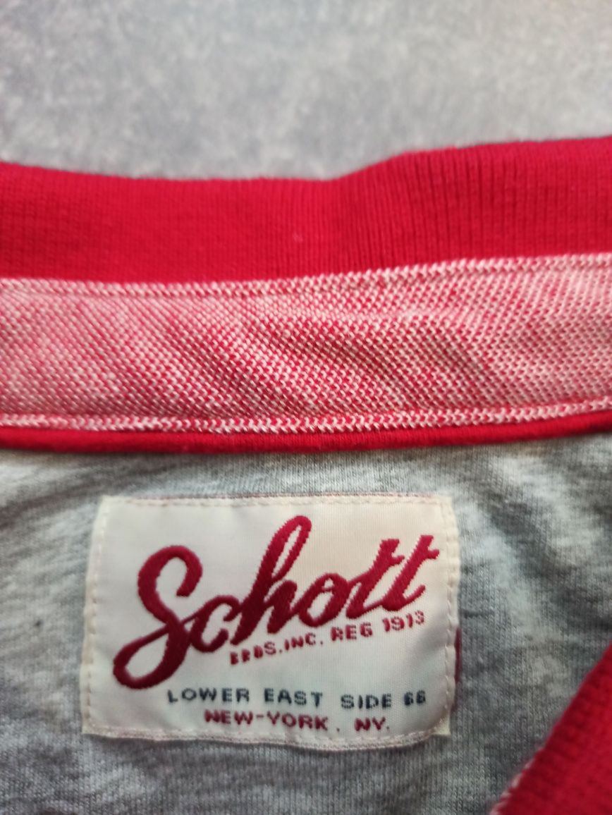 Базовое поло Schott футболка Скот сша USA casual vintage тишка S С