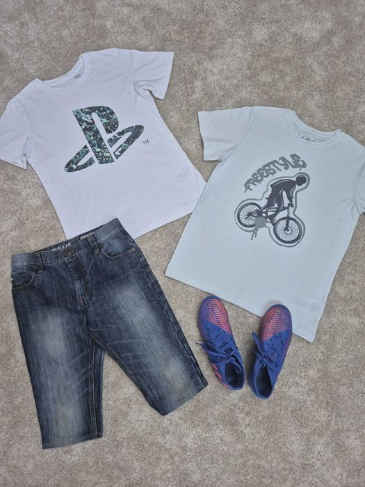 Mega Paka 146-152 (11-12 lat) Korki Adidas, Kurtka, Bluza Playstation