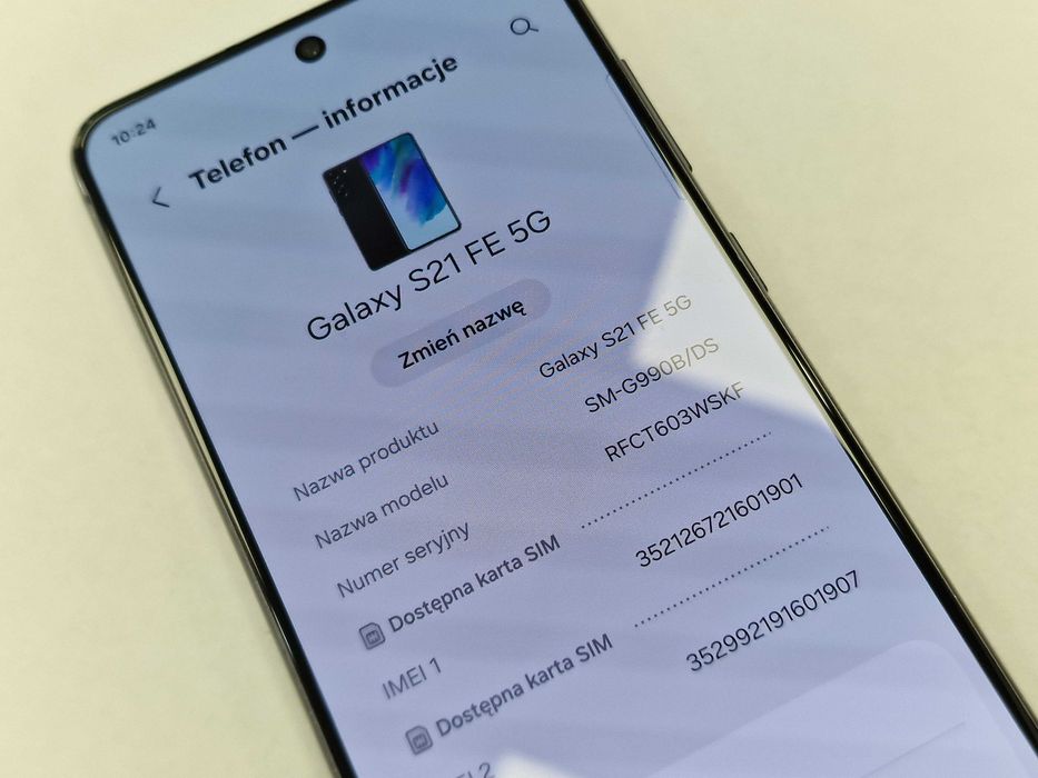 Samsung Galaxy S21 FE 5G Dual SIM/ 6GB/ 128GB/ Graphite/ czytaj uważni