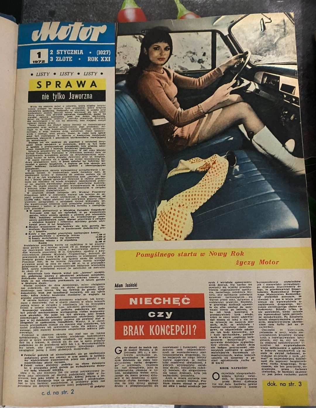 Czasopismo Motor 1/1972