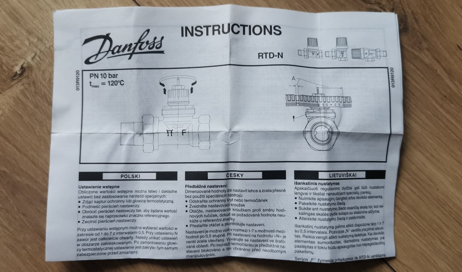 Zawór Danfoss RTD-N 15 1/2