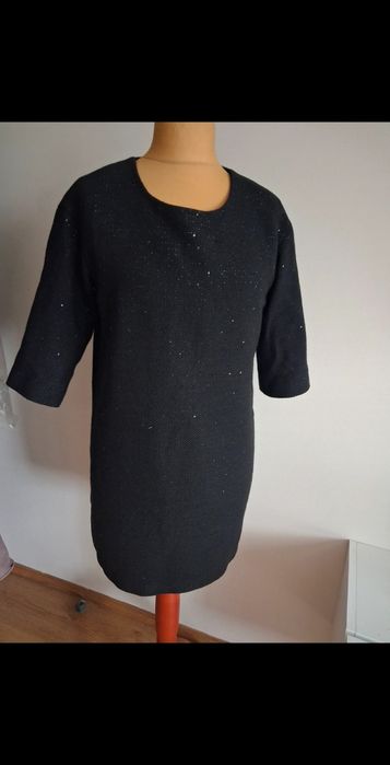 Tunika sukienka mini Blancs Manteauks na podsz rękaw 3/4 r 44-46