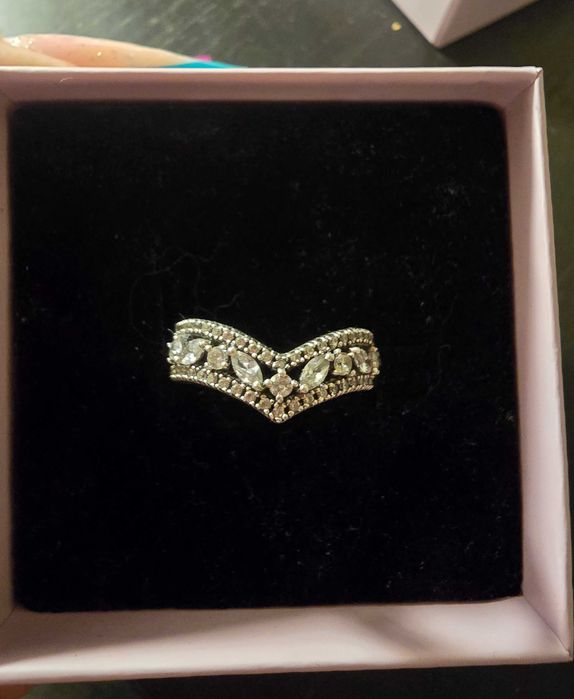Anel pandora original tiara tam 52