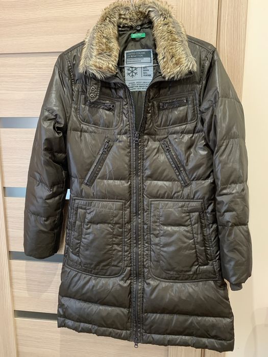 Пуховик жіночий S-M, Benetton