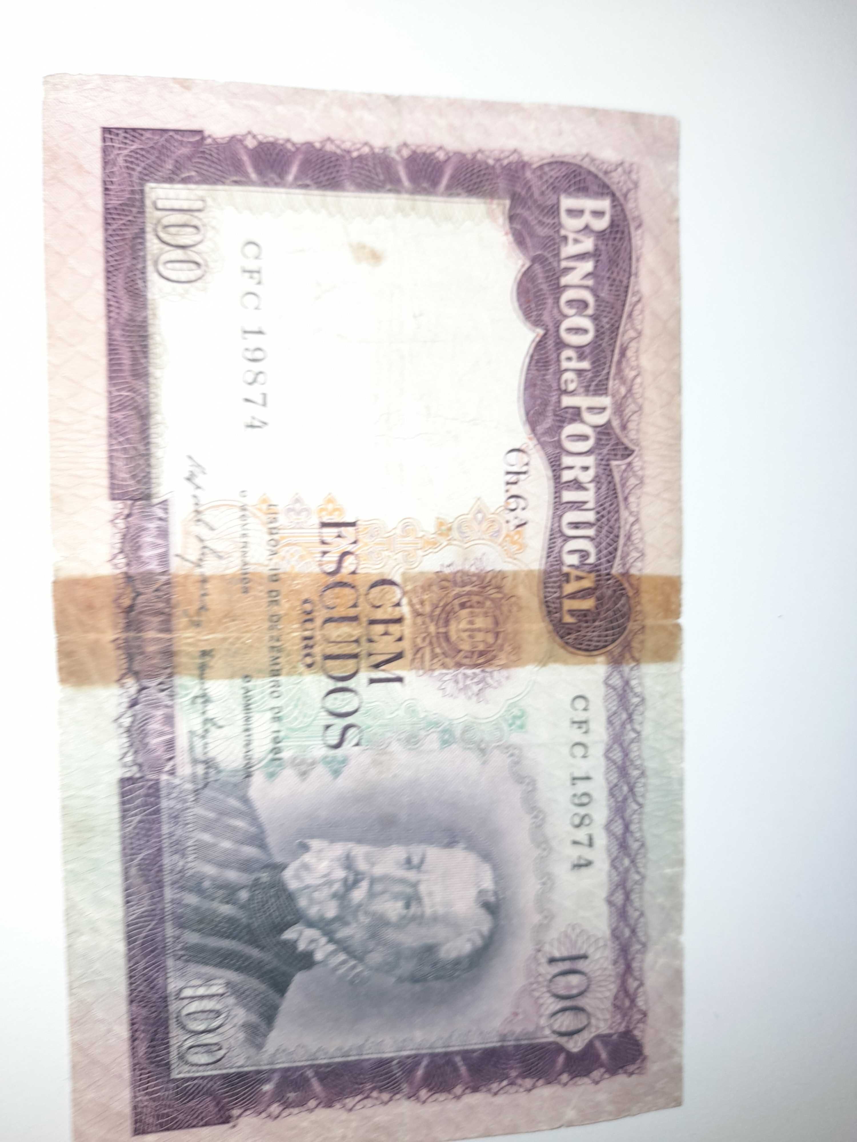 Nota 100 escudos  Portuguesa 1961