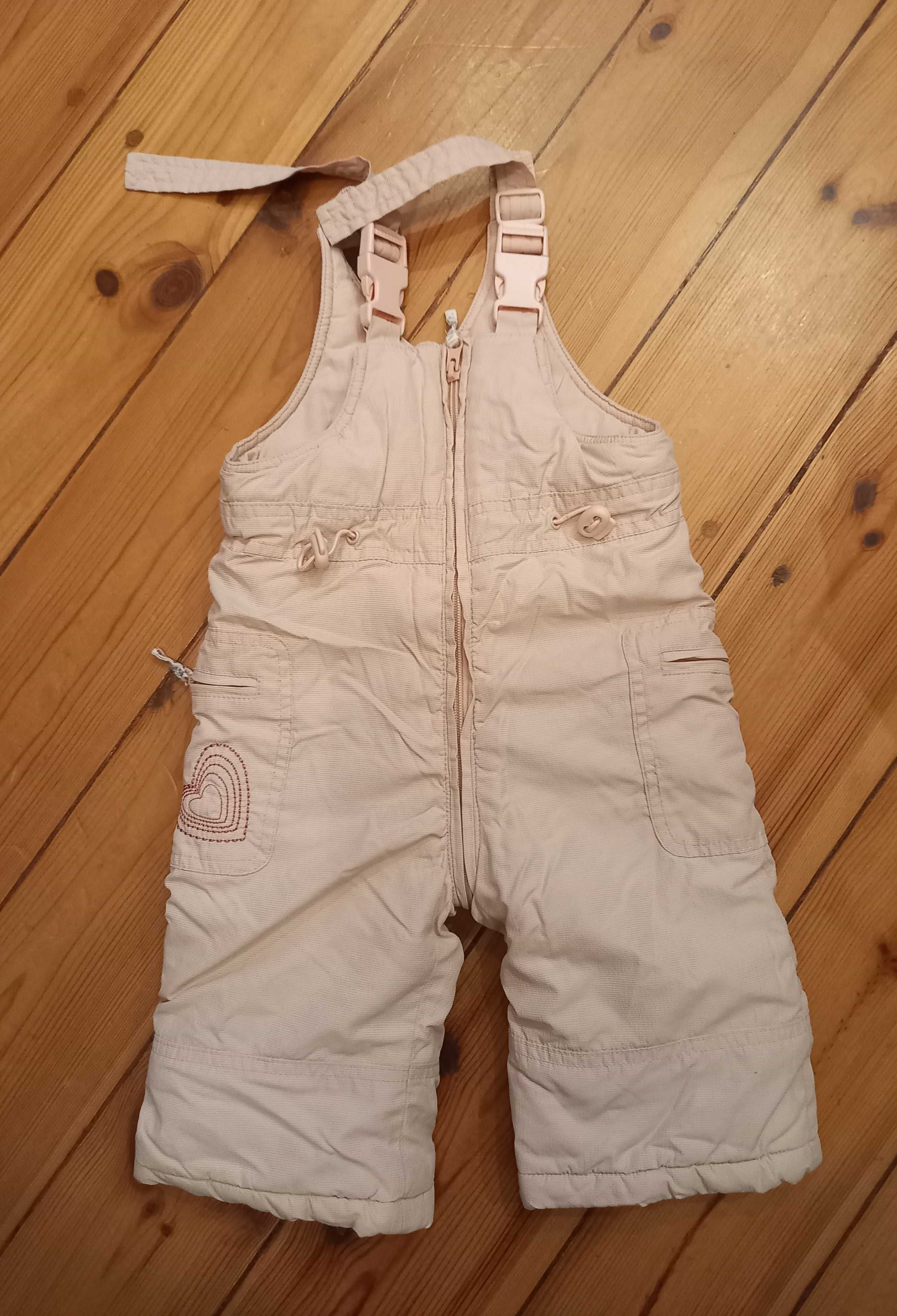 Spodnie niemowlęce zimowe, ocieplane, Coccodrillo, r.80