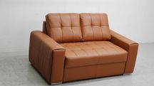 2 os sofa, kanapa, karmelowa SKÓRA naturalna 3999 skóra Madras brąz