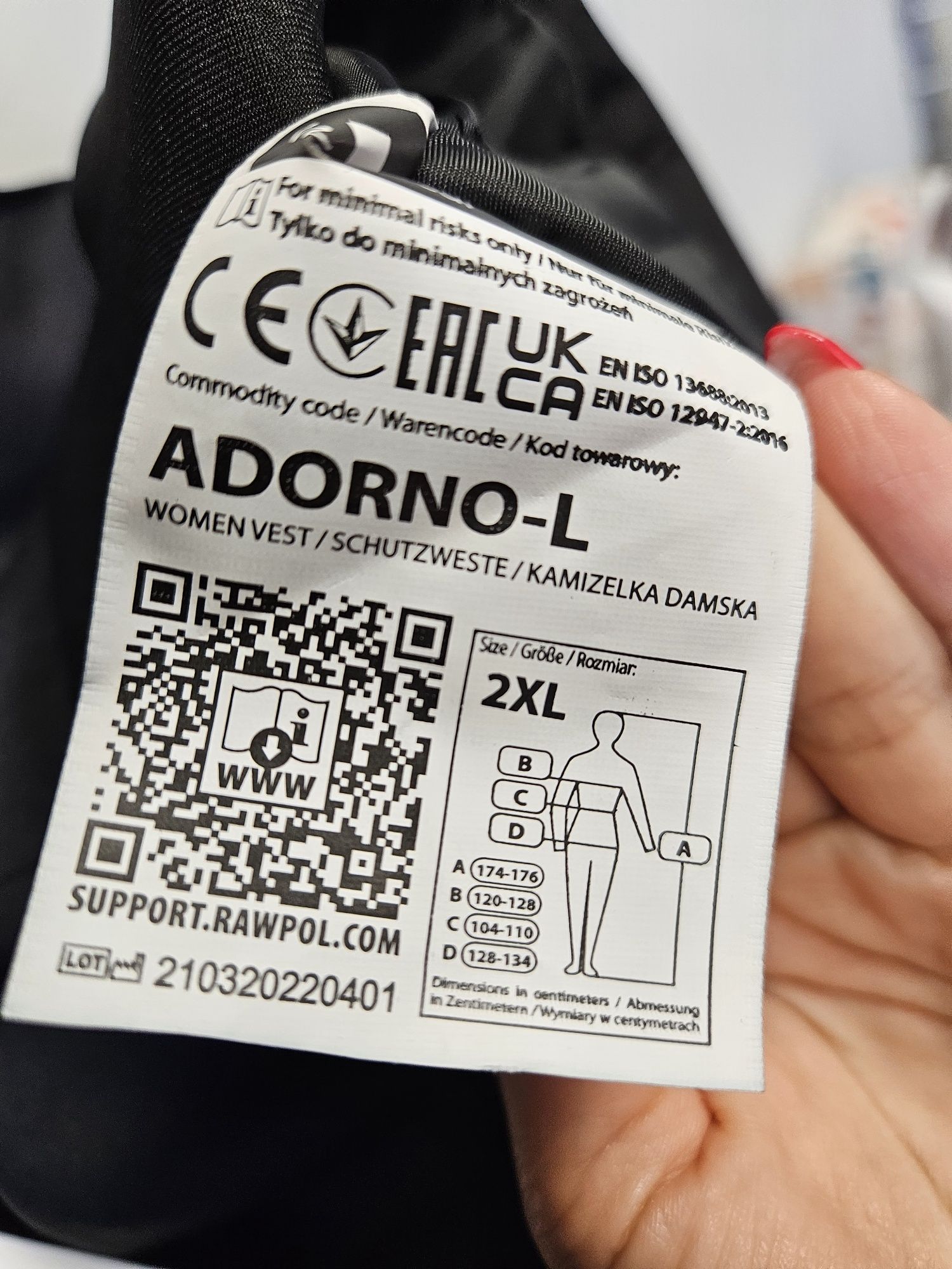Elegancka Kamizelka damska 2XL