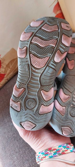 Sandały buty 29 sportowe wkł. SKÓRA rzep miękkie AXIM 1116