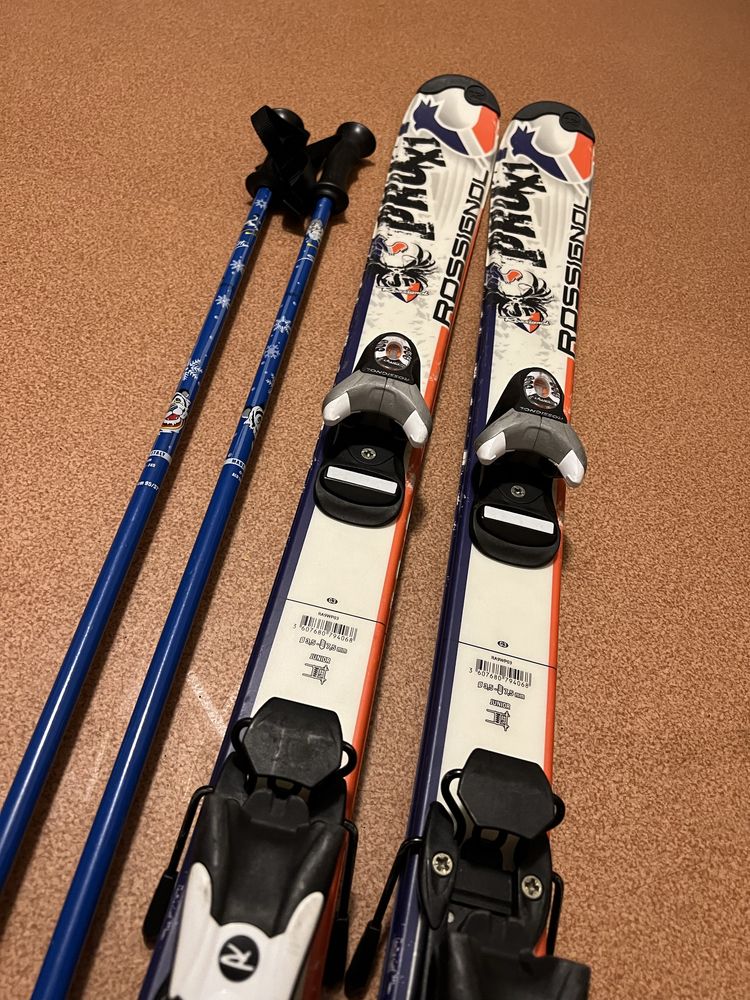 Narty Rossignol PRO X1 + kijki Skitty Tecno Pro