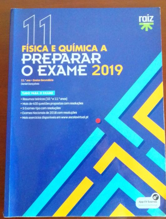 Livro de Preparação exame de Física e Química A 11ºAno -Como NOVO