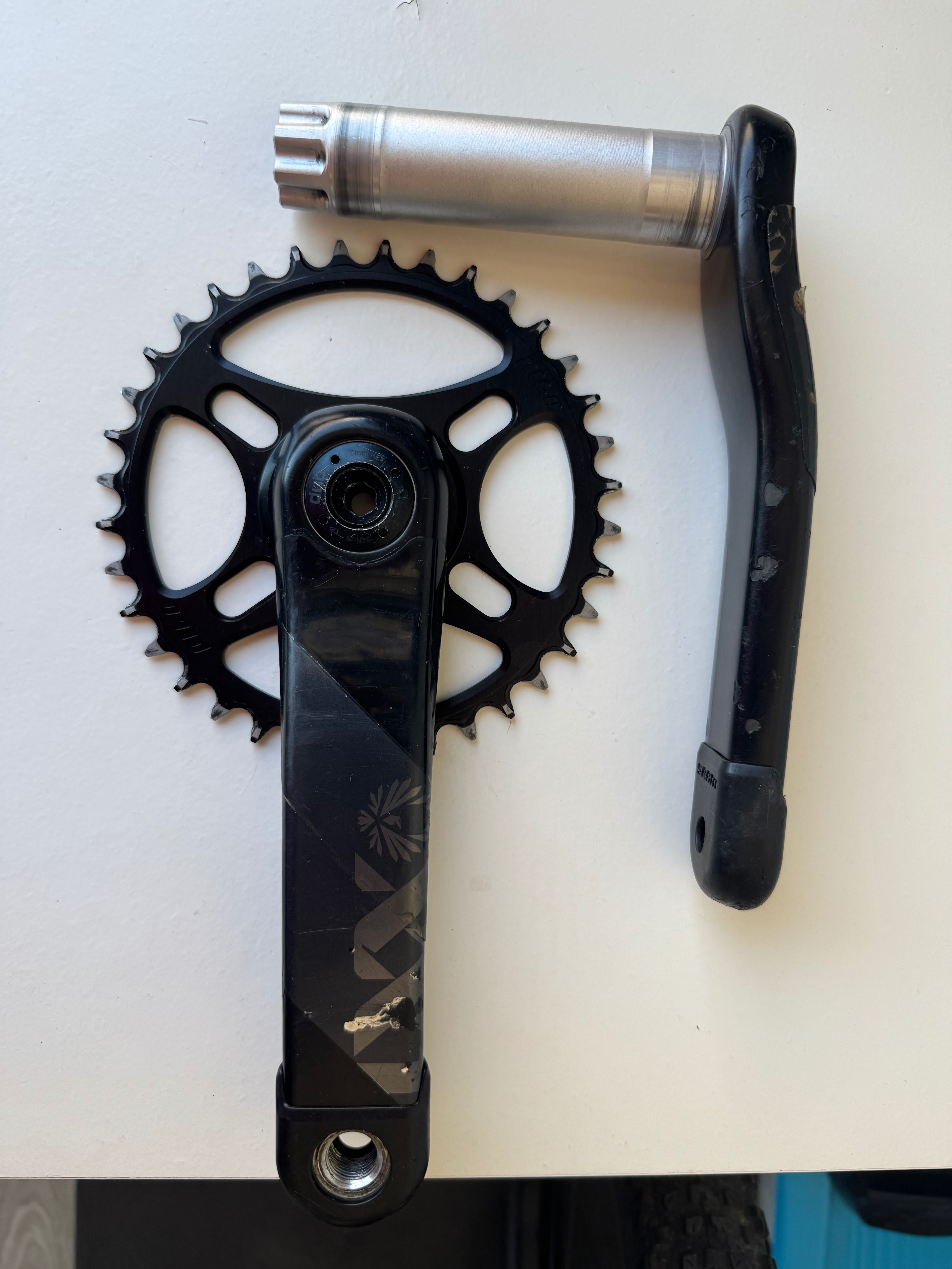 Pedaleiro SRAM XX1 carbono Boost 175mm