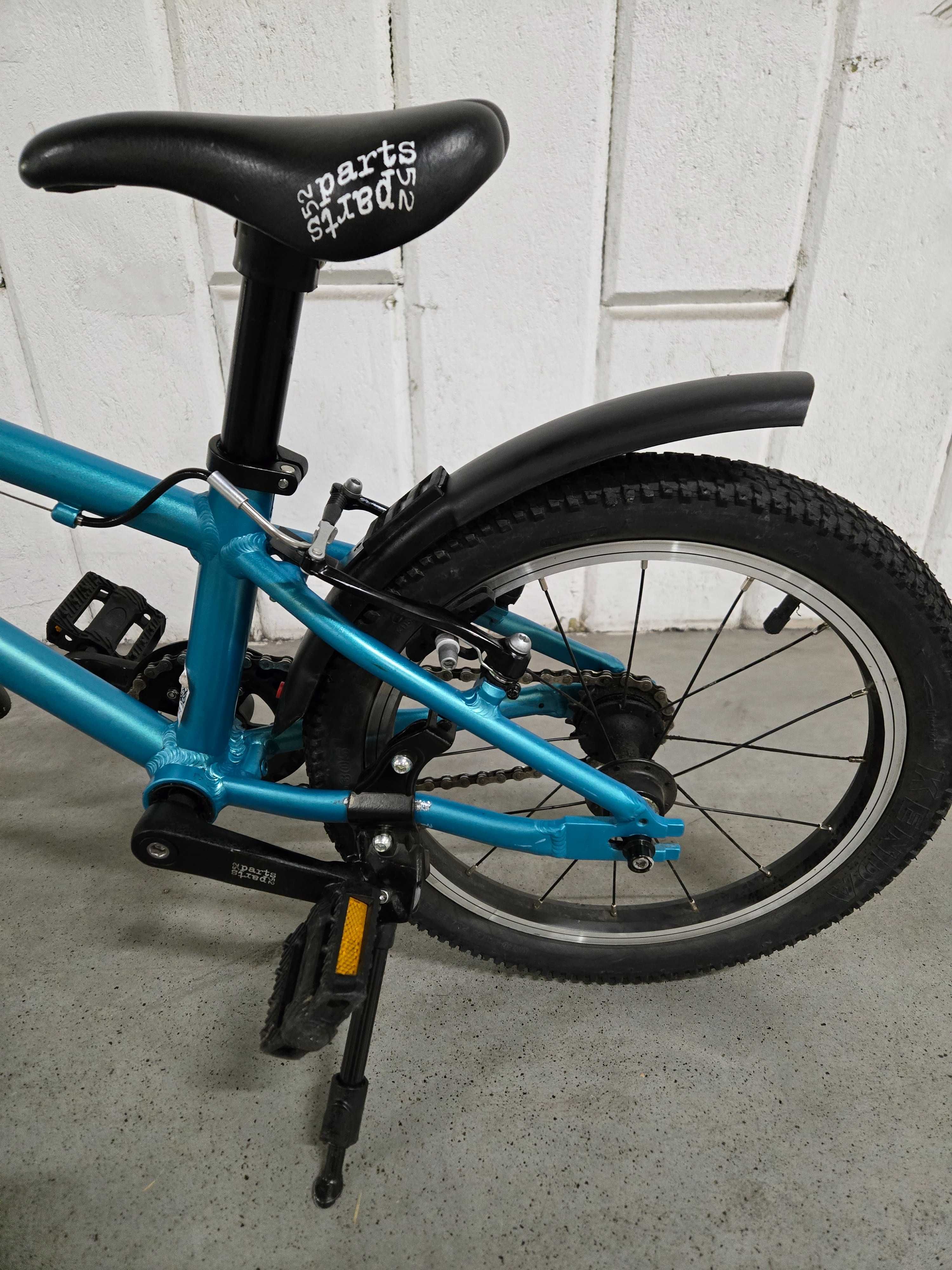 Rower KUBIKES 16L z błotnikami i stopką