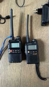 Dwa ręczne urządzenia krótkofalarskie Boafeng UV-3R oraz UV-3R+