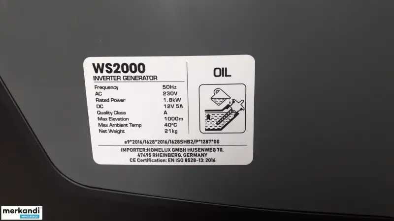 Бензиновий генератор Walter Stahl 1,8-2 кВт ручний старт 4 тактний