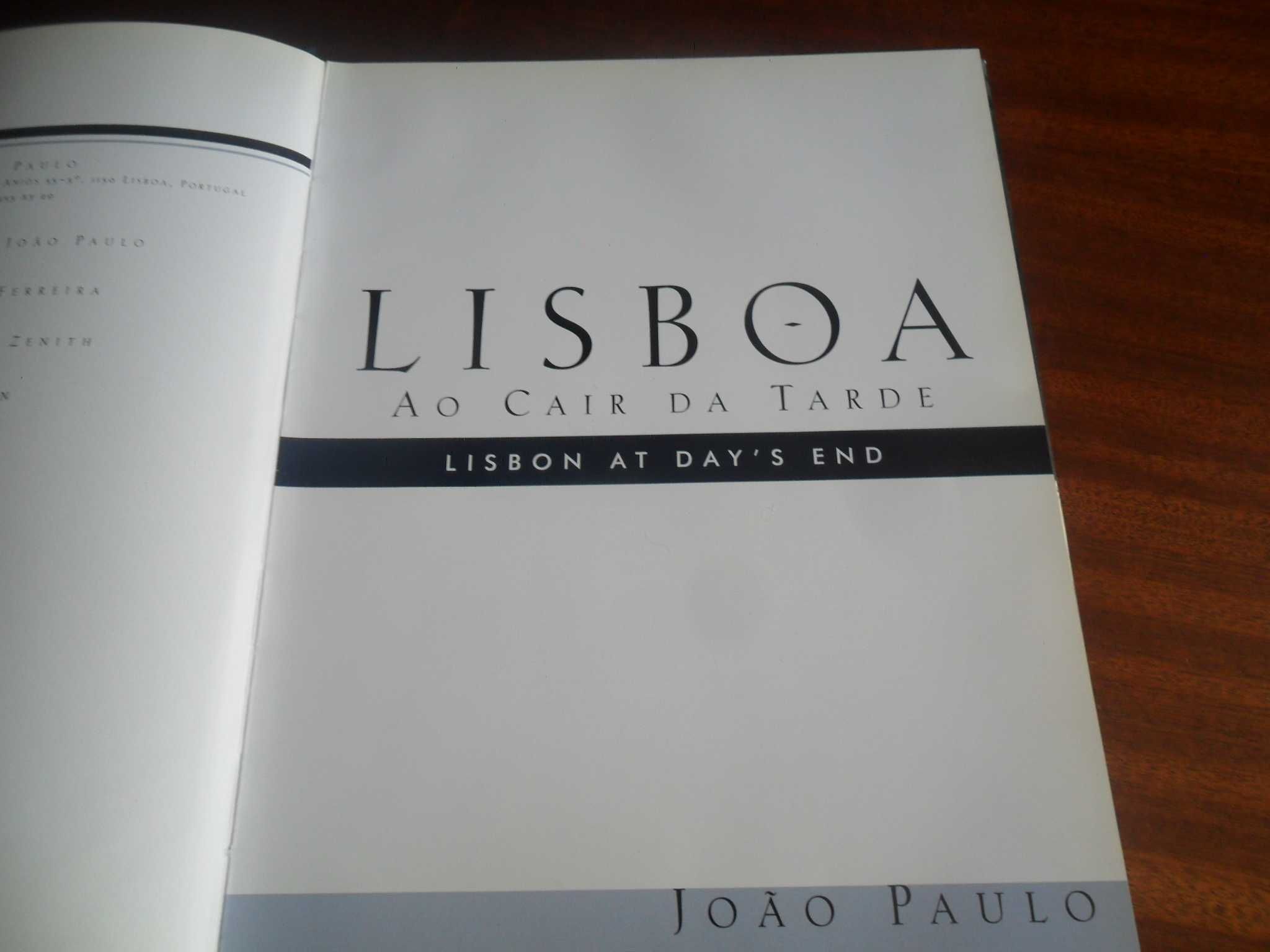 "Lisboa ao Cair da Tarde" de João Paulo - 1ª Edição de 1997
