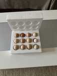 Caixas Esferovite para ctt. de 12 ovos galinha cornish  brahma sebrigt