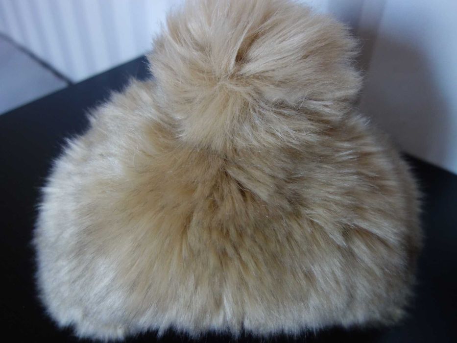 Czapa-puchacz ZARA, piękna i mega-ciepła! Obwód głowy 60 cm