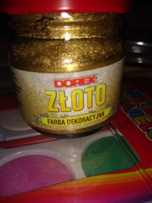 złota farba dekoracyjna 25ml