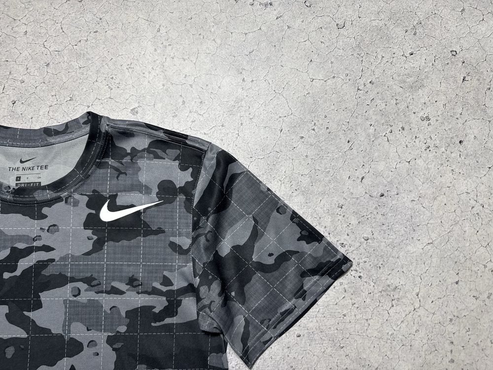 Мужская Спортивная Футболка Nike Dri-Fit Оригинал Идеал S Камуфляж