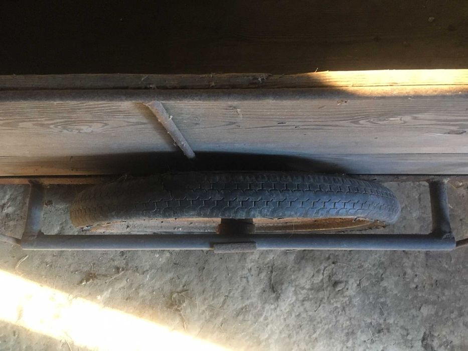 Wózek z dyszlem metalowy ogrodowy 120x80