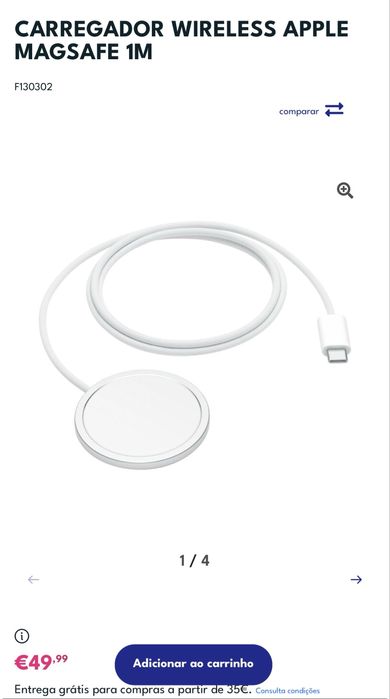 APPLE carregador Wireless Magsafe 30watts