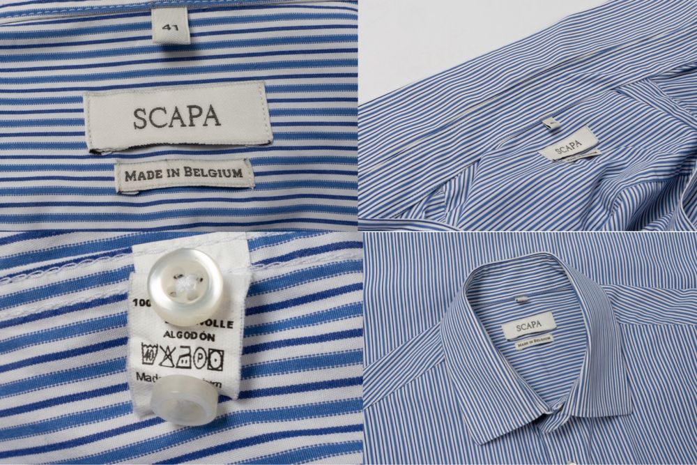 SCAPA blue Striped Cotton shirt   чоловіча сорочка