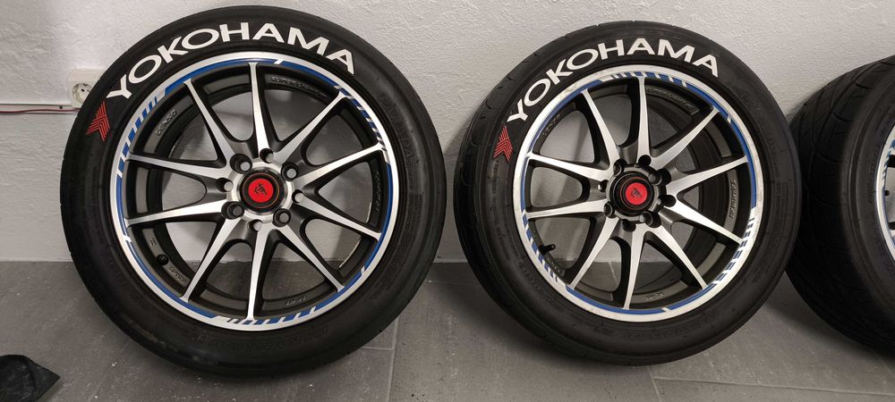 Jantes Lenso samurai  15 4x100 com pneus