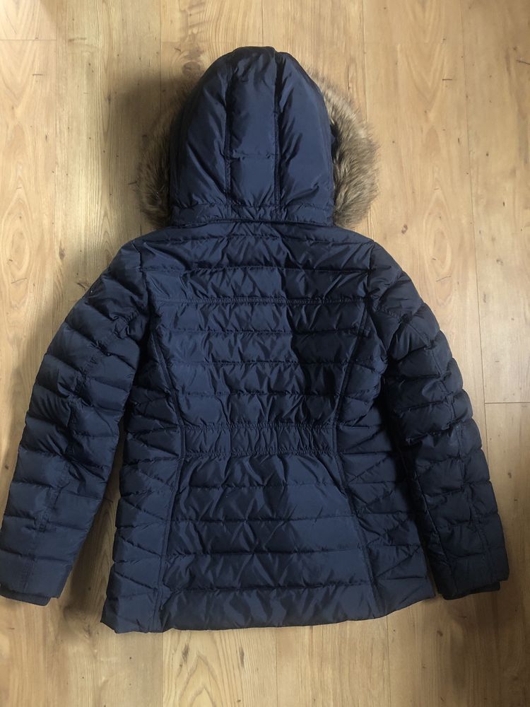 Kurtka damska zimowa, Tommy Hilfiger, granatowa, ciepła