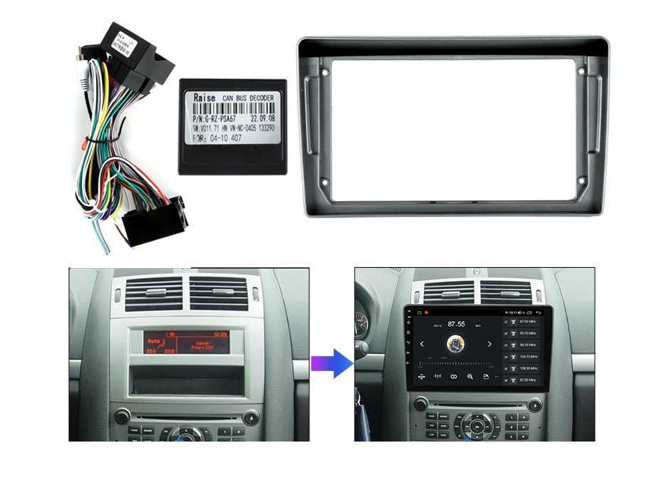 Radio 2 DIN Android para Peugeot 407 - Novo Garantia