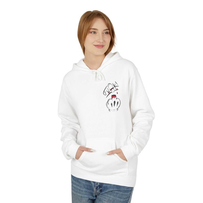 Bluza z kapturem Biała 5rozmiarów Unisex Nowe